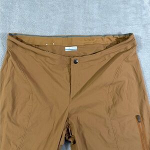 Columbia Women's Brown Hiking Pants Drawstring Ankle 18W